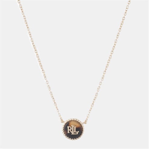 Ralph Lauren - Lauren Ralph Lauren Tortoise & Gold Logo Necklace