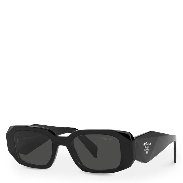 Prada Women's Black Rectangular Sunglasses