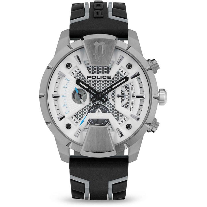 POLICE HUNTLEY SILICONE STRAP WATCH