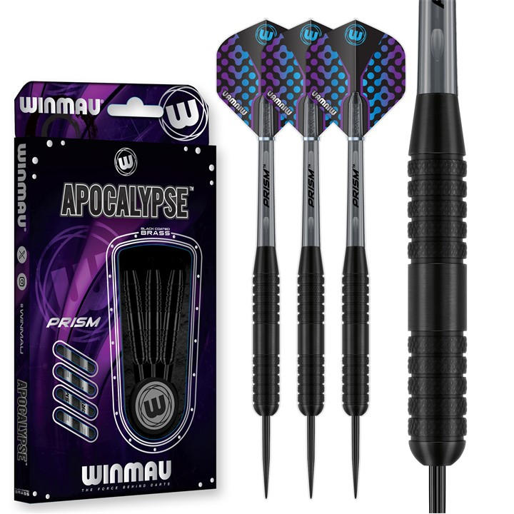 WINMAU Apocalypse 20g Set di Freccette Softip in Ottone con Alette Prism e Aste (Steli