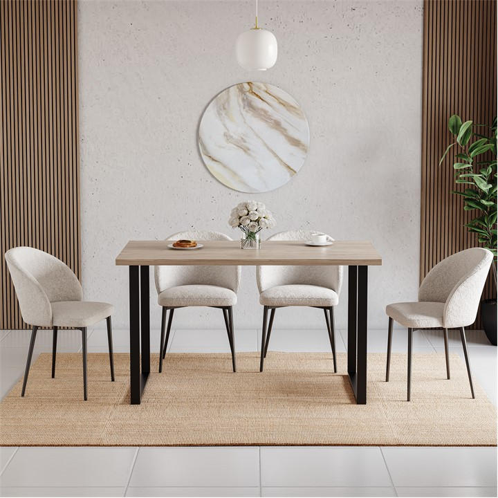 Lassic 4 Seater Dining Table With U Shape Legs Dining Tables House of Fraser