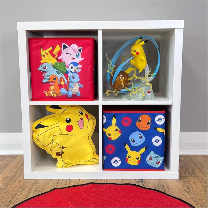 Pokemon Unisex Kids Red 2 Pack Storage Box -