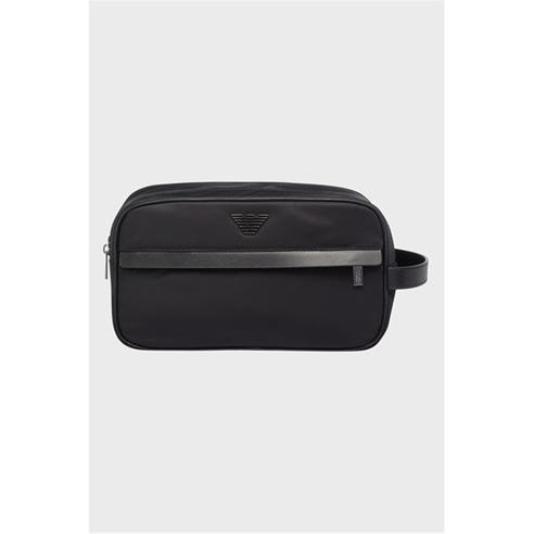 EMPORIO ARMANI - Men's Recycled Nylon Wash Bag