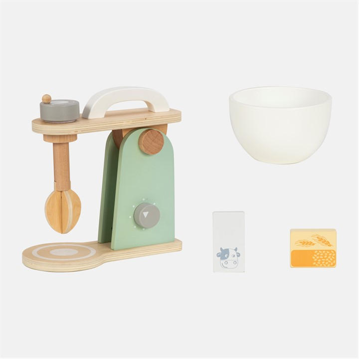 Tooky Toy Unisex Kids Multi Wooden Cake Mixer