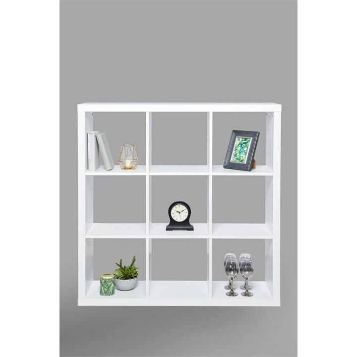 Homelife Addison 9 Cube Shelving Unit Grey House of Fraser