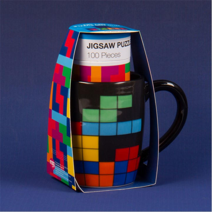 Tetris Unisex Black Mug & Puz Set 99 -