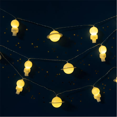 Fizz Creations - Glow in the Dark Astronaut LED String Lights Novelty Gift