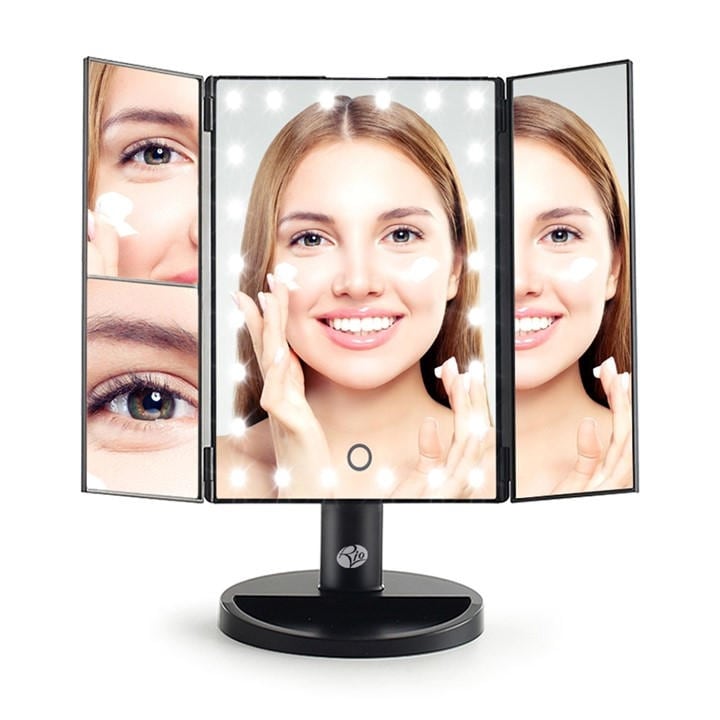 Rio Unisex Black 24 Led Touch Dimmable Make Up Mirror