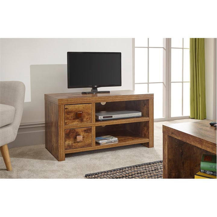 GFW GFW Jakarta 2 Drawer TV Unit - Brown