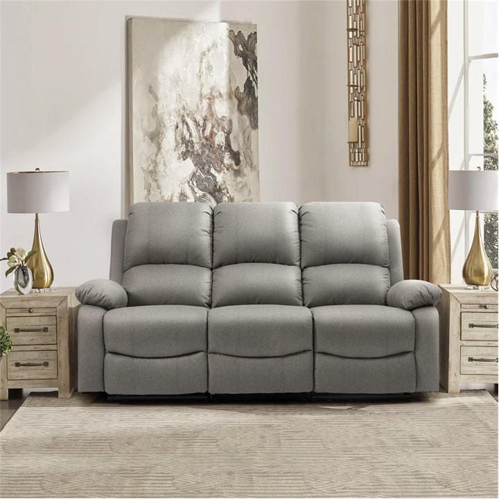 Comfy Living Manual Reclining Linen Sofa Set Sofas House of Fraser