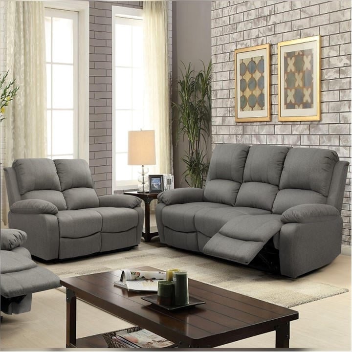 Comfy Living Manual Reclining Linen Sofa Set Sofas House of Fraser