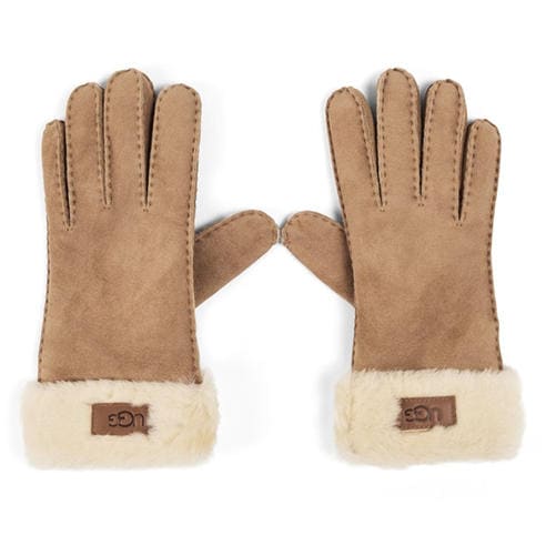 UGG - Women's Turn Cuff Leather Fleece Gloves