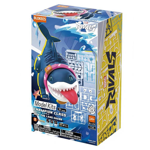 Blokees - Blokees Model Kits - Marvel Rivals Champion Class 12 - Jeff the Land Shark