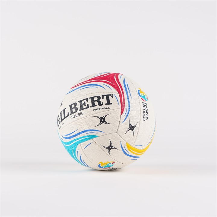 White/Multi - Gilbert - Pulse Match Netball 00