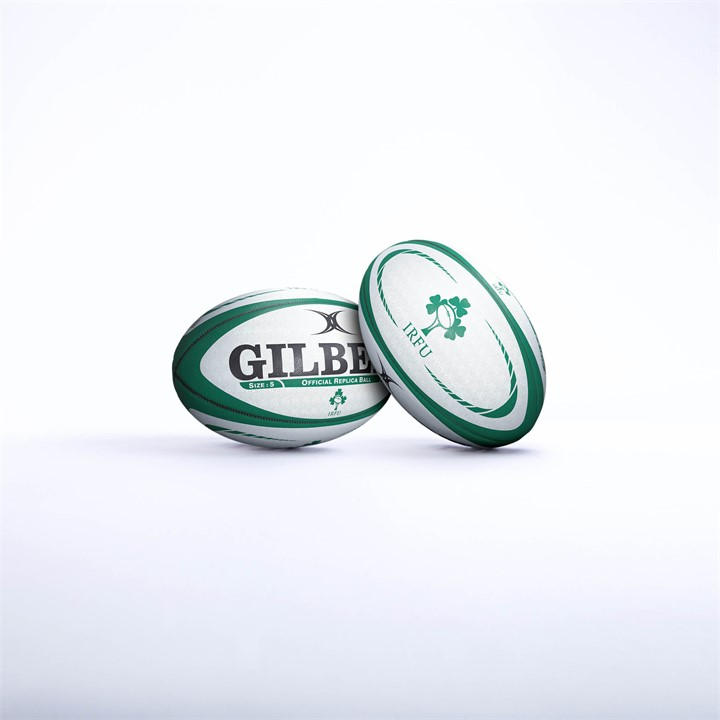 Gilbert Unisex White Replica Rugby Ball Size 5