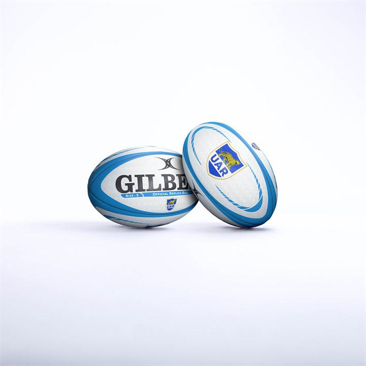 Gilbert Unisex White Replica Rugby Ball Size 5