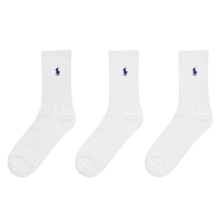 POLO RALPH LAUREN WOMEN'S 3-PACK CREW SOCKS
