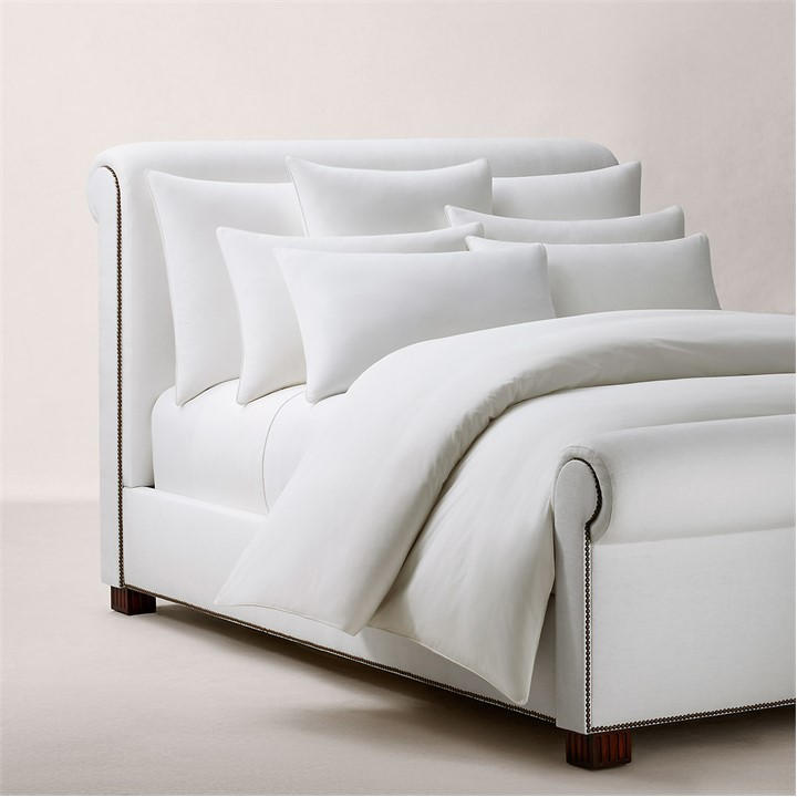 Ralph Lauren Home Unisex White Player Fitted Sheet Double