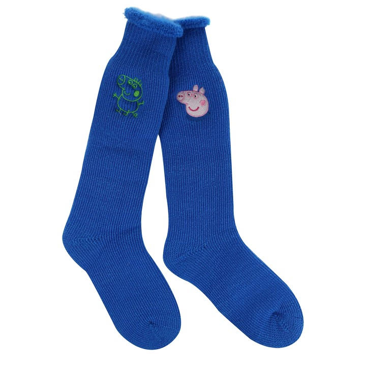 Regatta Girls Blue Kids 2 Pack Wellington Sock Size C3 - C7
