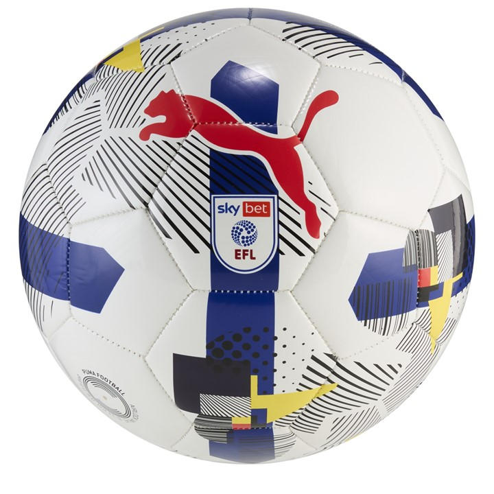 Puma Unisex White Efl Orbita 6 Football Size 5