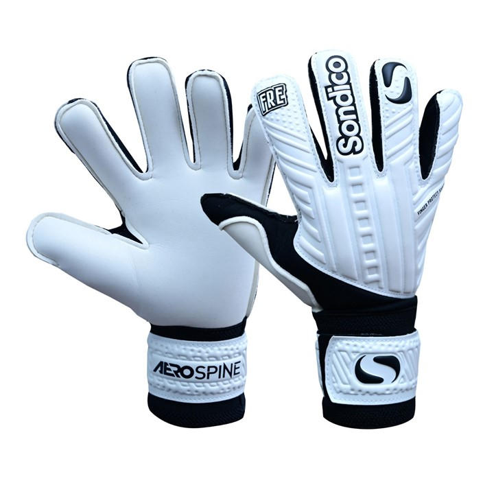 Sondico Unisex White Aerospine Goalkeeper Gloves