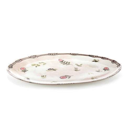 Serax X Marni - Serax Serax X Marni Mirtillo Nude Midnight Flowers Oval Plate - Large