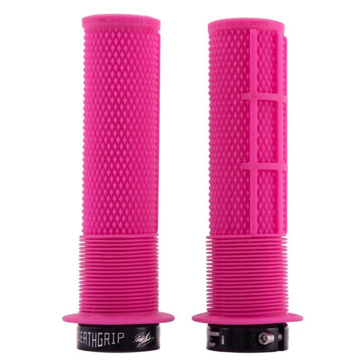Dmr Unisex Pink Deathgrip Flange Lock-On Mtb Grip Thin