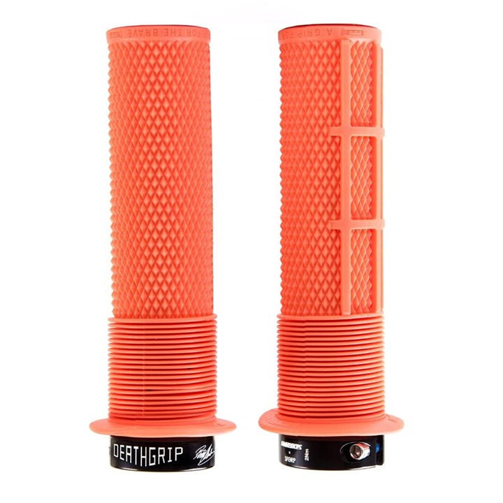Dmr Unisex Red Deathgrip Flange Lock-On Mtb Grip Thin