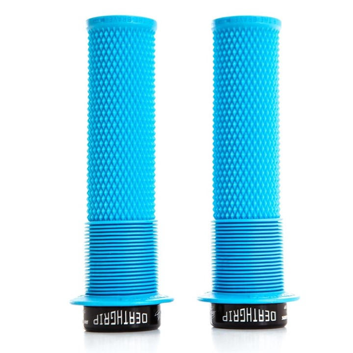 Dmr Unisex Blue Deathgrip Flange Lock-On Mtb Grip Thin
