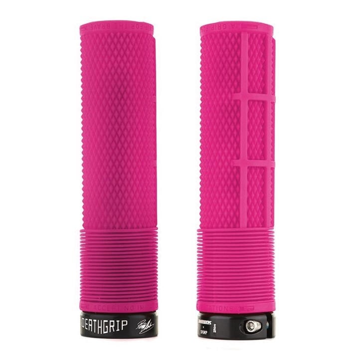 Dmr Unisex Pink Deathgrip Flangeless Lock-On Mtb Grip Thick