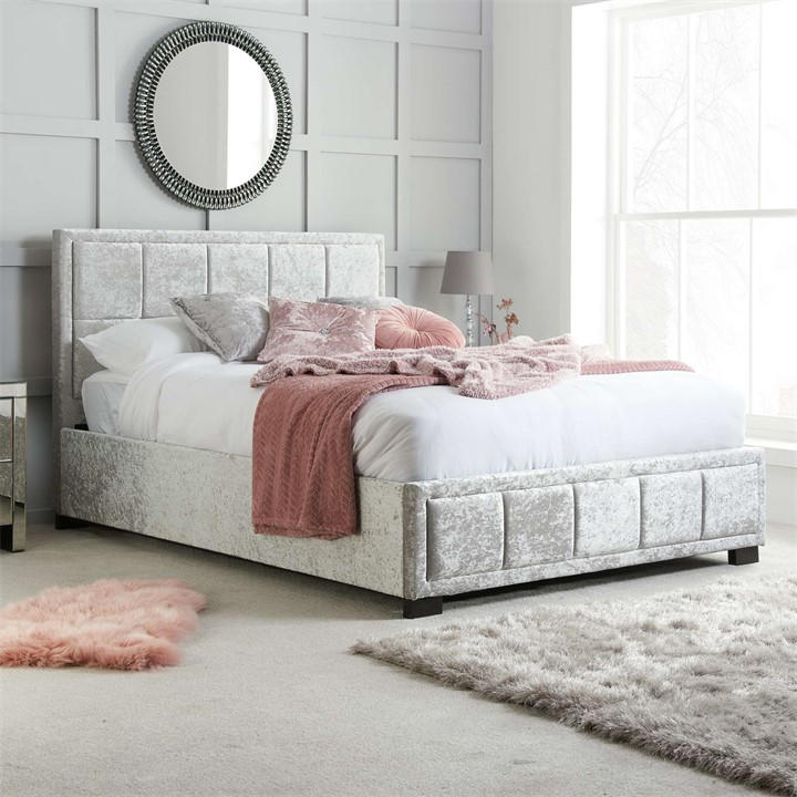Birlea Unisex Grey Hannover Fabric Bed Double