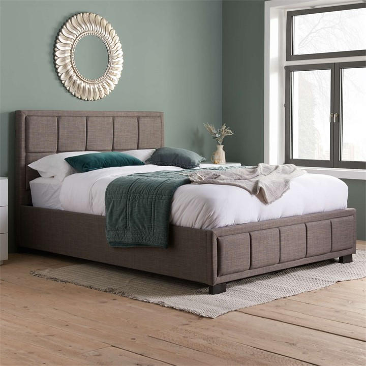 Birlea Unisex Grey Hannover Fabric Bed
