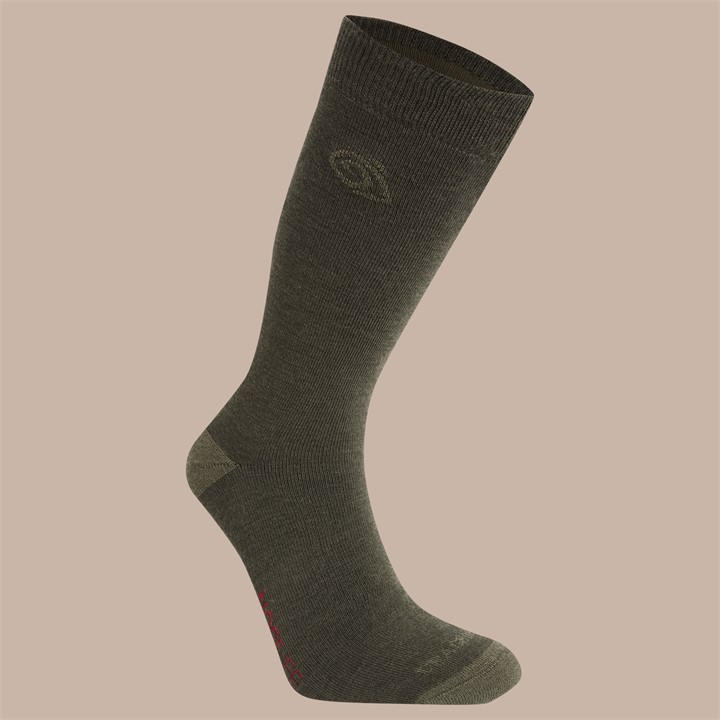 Craghoppers Unisex Green Nl Wool Socks Size 7
