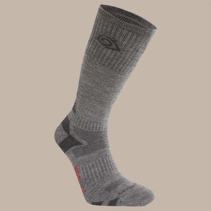 Craghoppers Unisex Coastg/Blkp Nl Adv Wool Sock Size 7