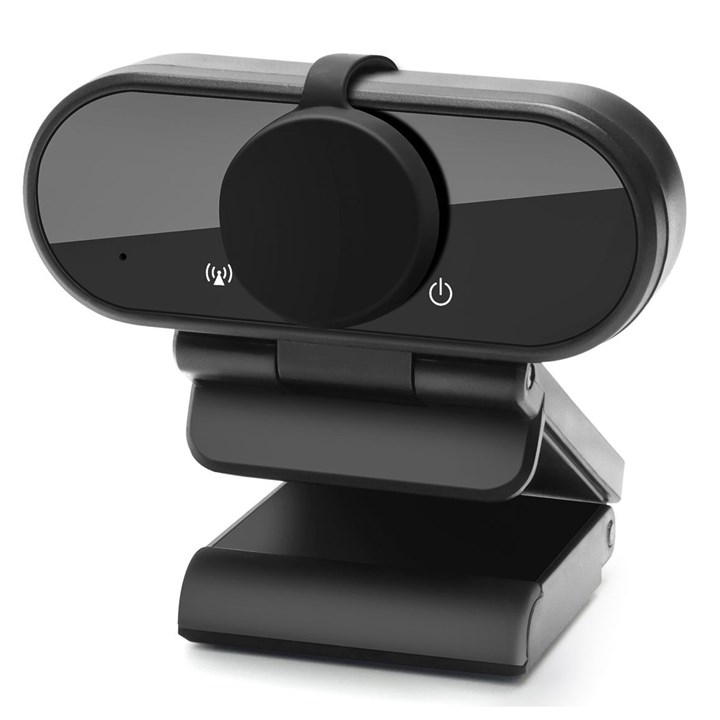 Black - Groov-e - 1080p Webcam Plug and Play with Privacy Cover