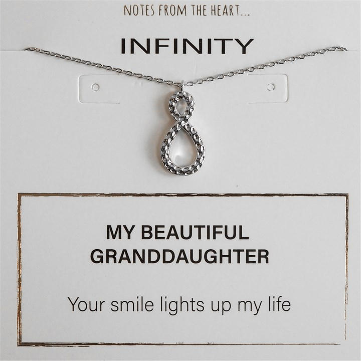 Notes From The Heart Silver Nfth Infinity My Beautiful Daughter Pendant -