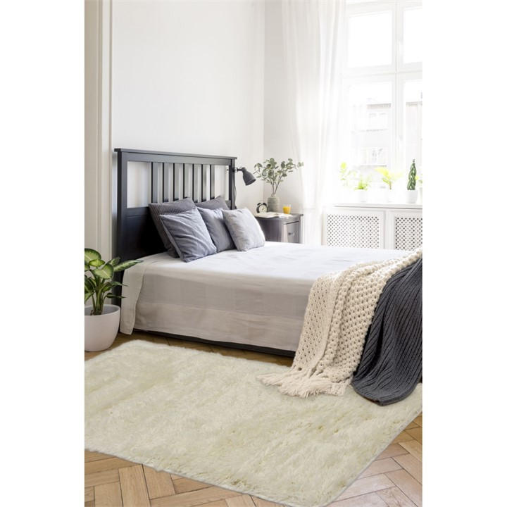 Homemaker Unisex White Soft Washable Rug 100X150