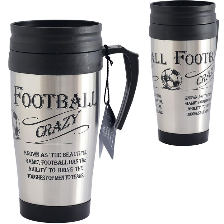 Ultimate Gift For Man Men's Metallics - Football Travel Mug Size 8837