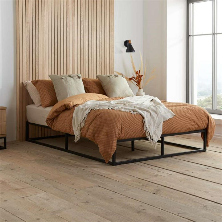 Birlea Unisex Black Soho Metal Platform Bed Double