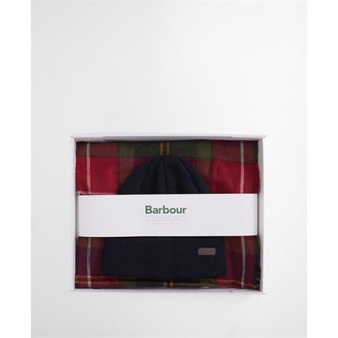 Barbour - Swinton Beanie & Galingale Scarf Gift Set