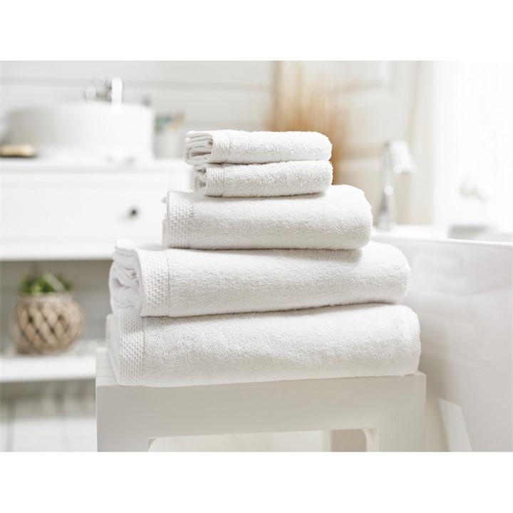 The Lyndon Company Unisex White Egyptian Spa 700Gsm Cotton Towel Bath Towel
