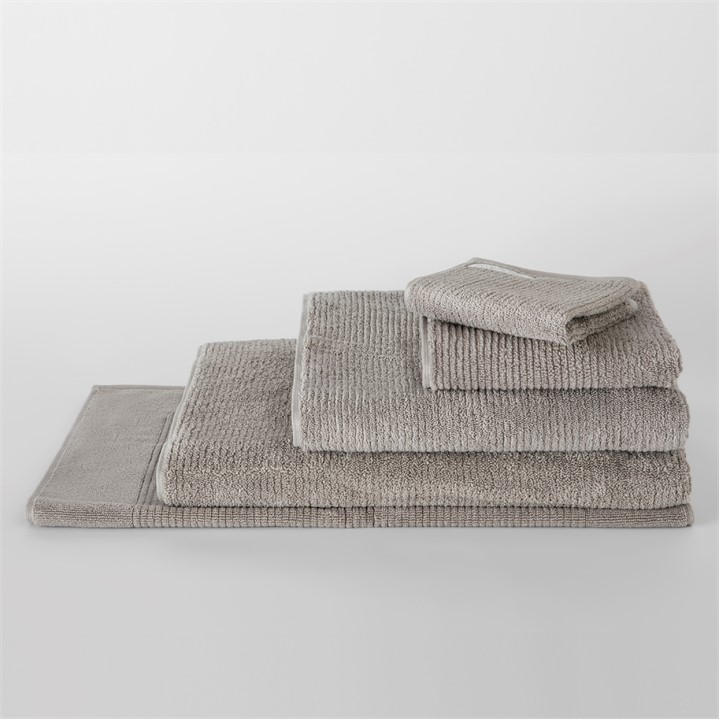 Sheridan Unisex Grey Living Textures Towels Face Cloth