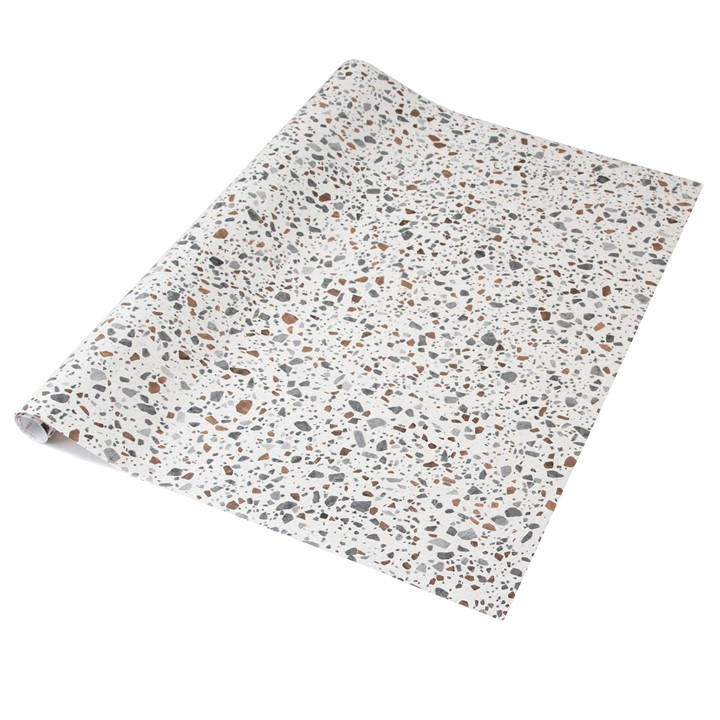 D C Fix Unisex Grey/Beige Dc Fix Terrazzo Self Adhesive Vinyl Wrap