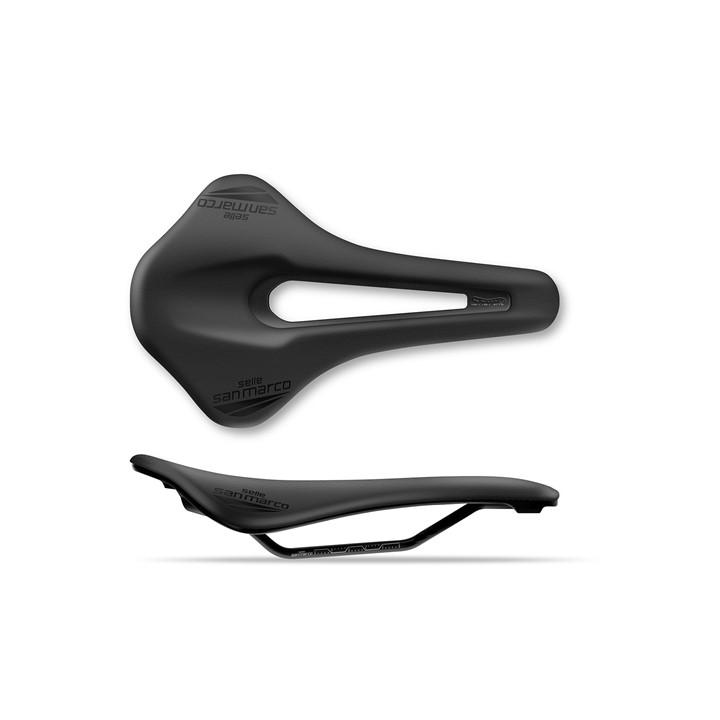 Selle San Marco Unisex Black Shortfit 2.0 Sport Saddle Wide (L3)