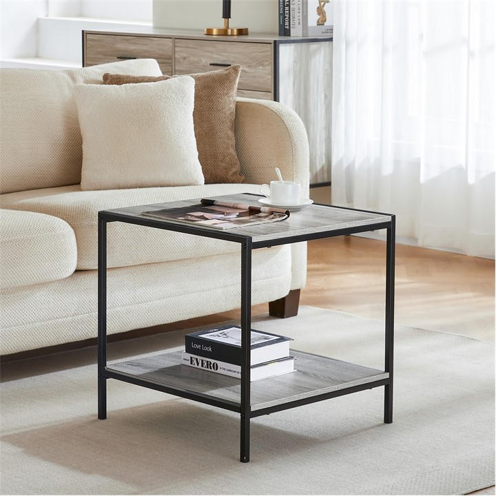 Lassic Unisex Grey Vida Designs Brooklyn End Table
