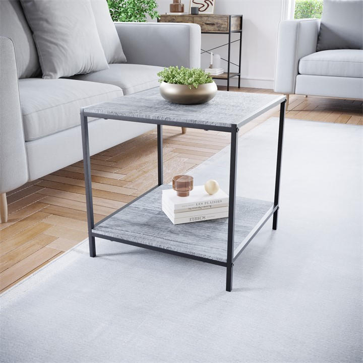 Grey - Lassic - Vida Designs Brooklyn End Table