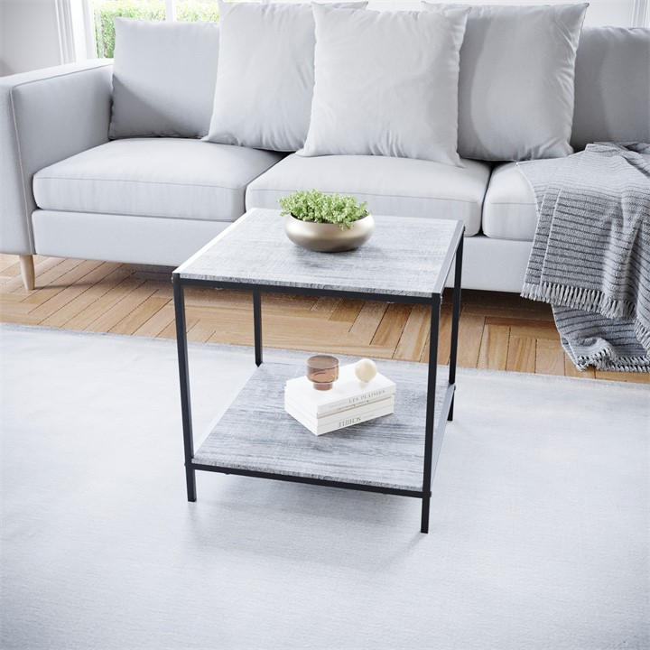 Grey - Lassic - Vida Designs Brooklyn End Table