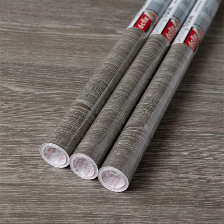 D C Fix Unisex Grey Dc Fix Oak Self Adhesive Vinyl Pack 3 Size 67X2 Pack3