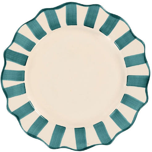 ANNA NINA - Anna Pine Scalloped Breakfast Plate