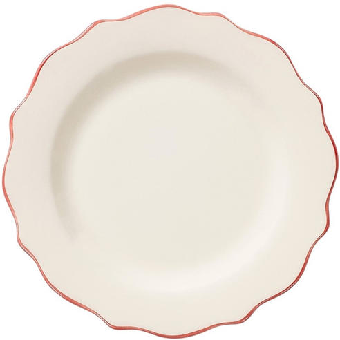 ANNA NINA - Anna Carmine Scalloped Breakfast Plate